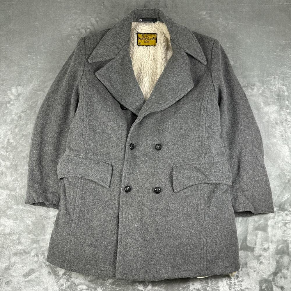 Vintage A Robert Lewis Idea Trench Coat Size 40